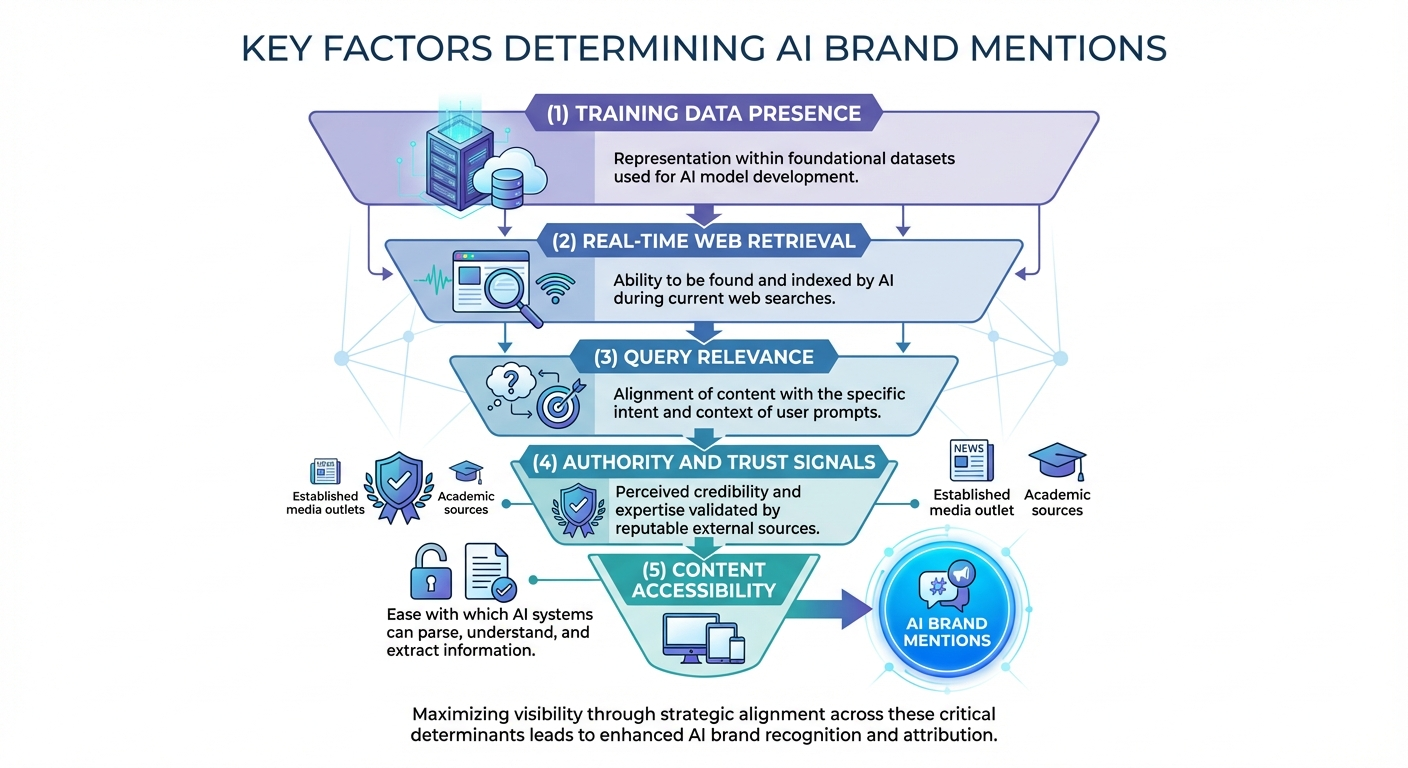 ai brand mentions factors infographic