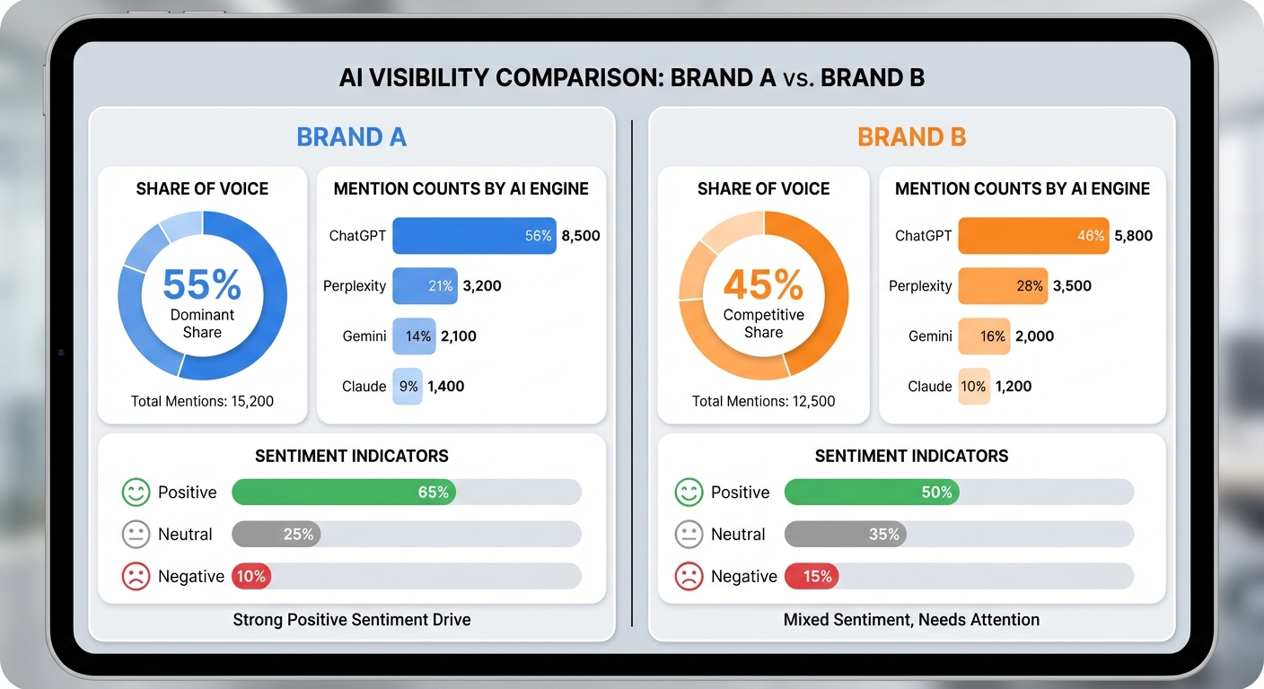 ai brand visibility comparison