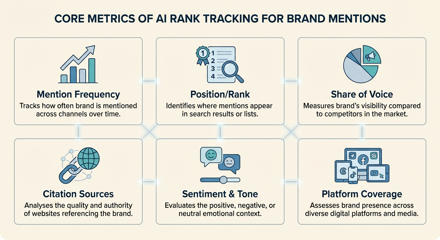 ai rank tracking metrics infographic