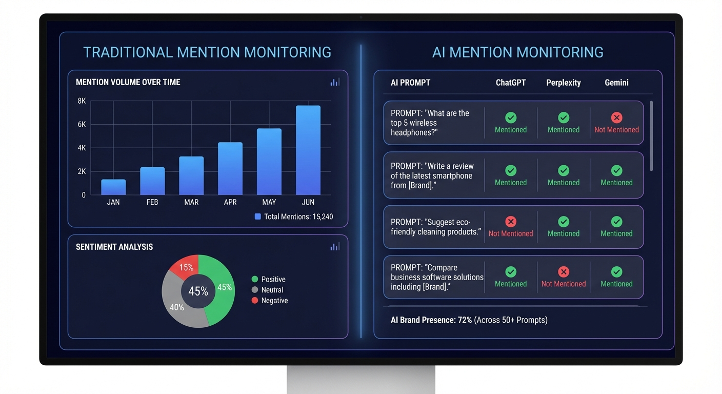 ai traditional mention monitoring dashboard