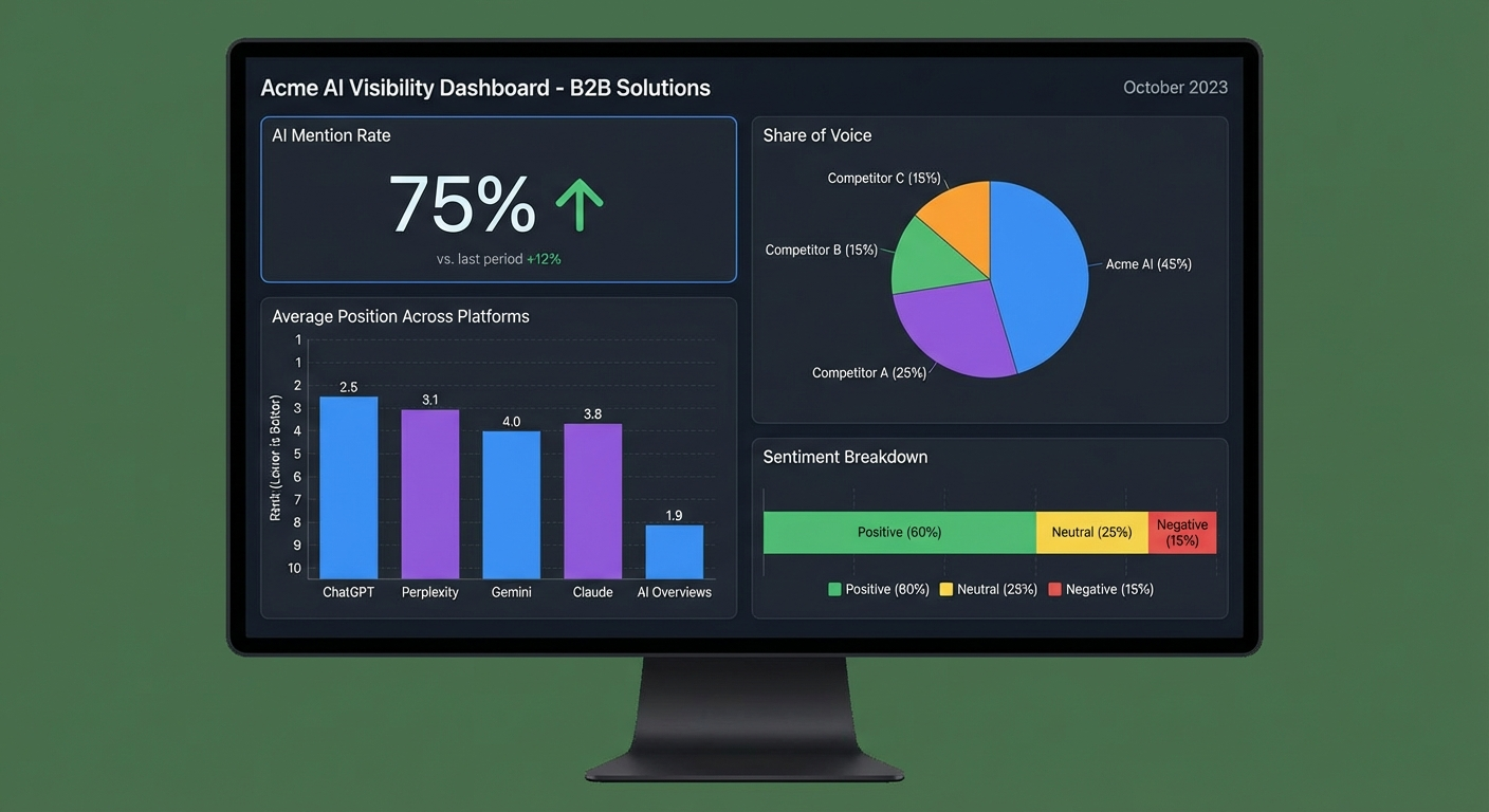 ai visibility metrics dashboard