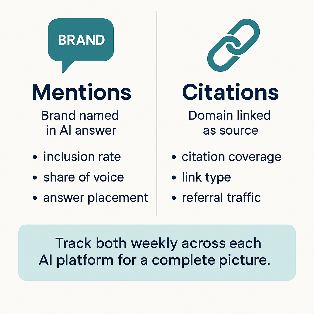 brand mentions versus citations infographic