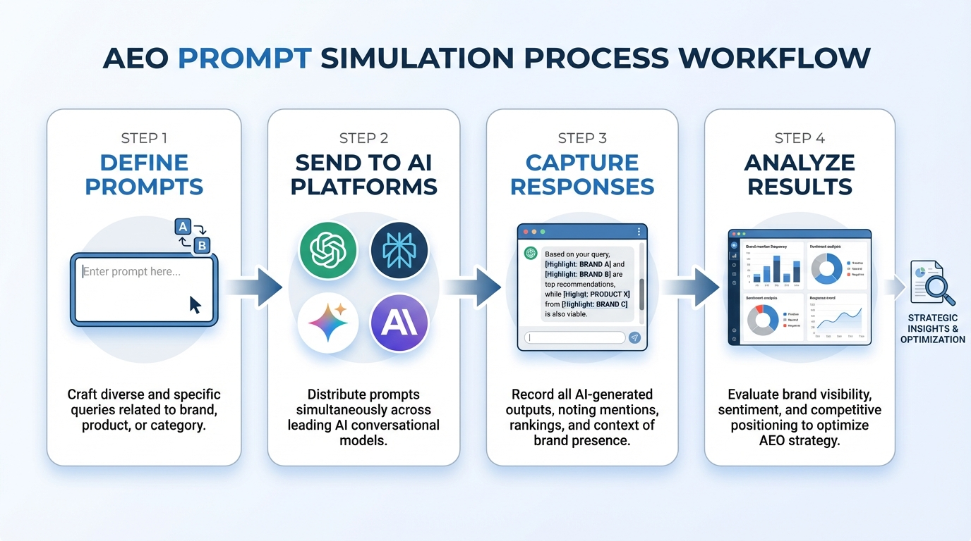 four step aeo workflow diagram