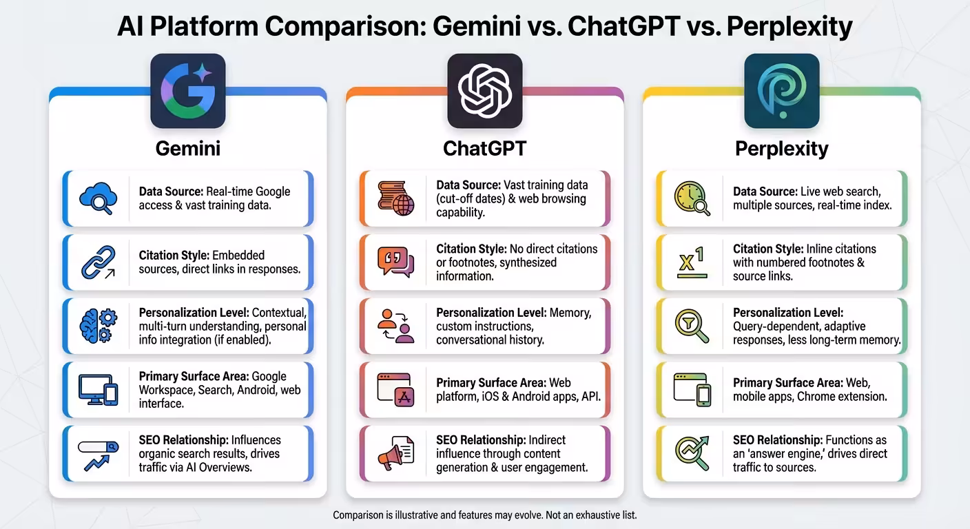 gemini chatgpt perplexity comparison infographic