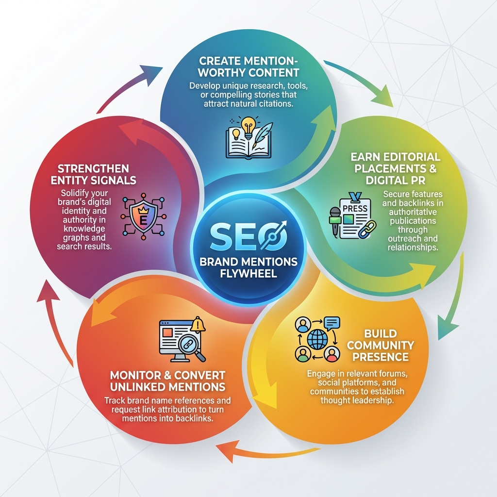 seo brand mentions flywheel