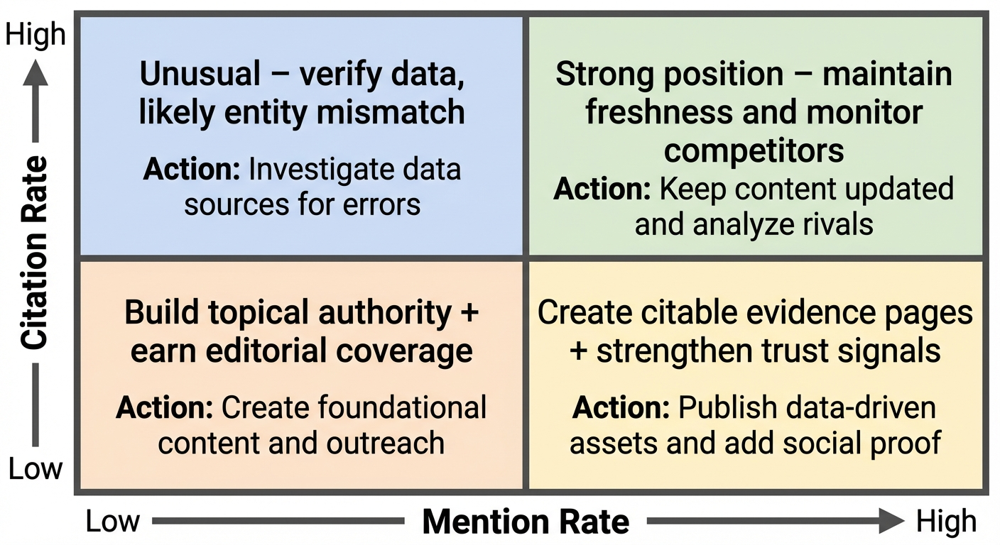 seo diagnostic matrix quadrants
