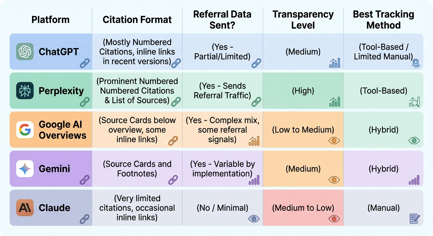 ai platform comparison table