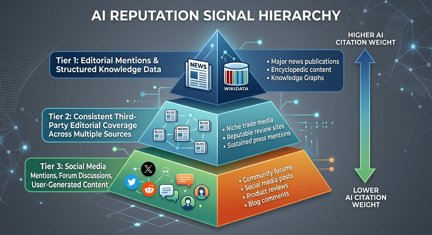 ai reputation signal hierarchy