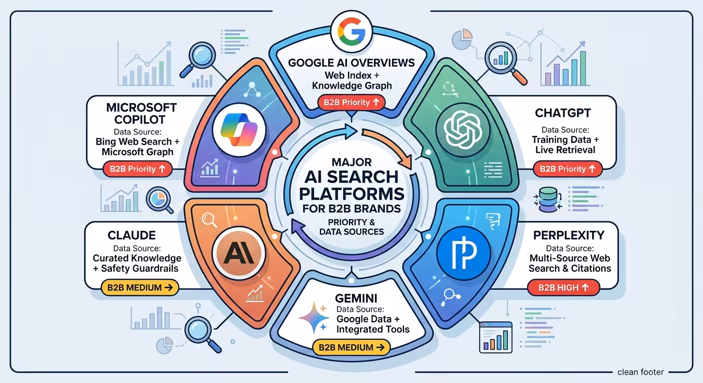 ai search platforms infographic