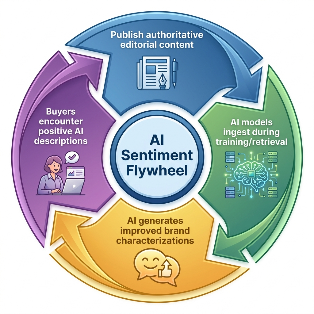 ai sentiment flywheel diagram