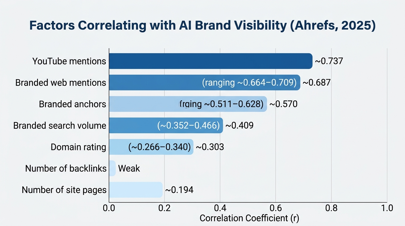 ai visibility correlation chart