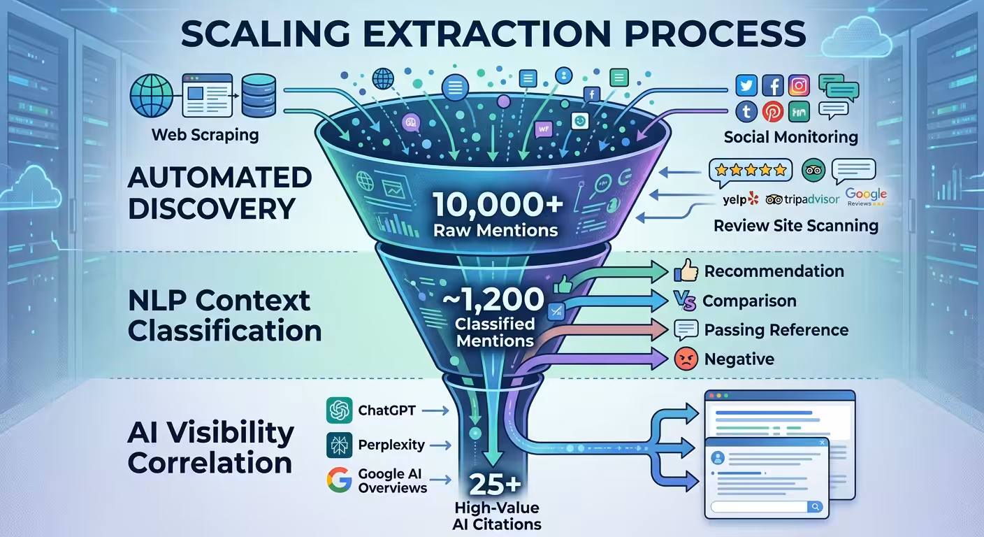 ai visibility funnel infographic