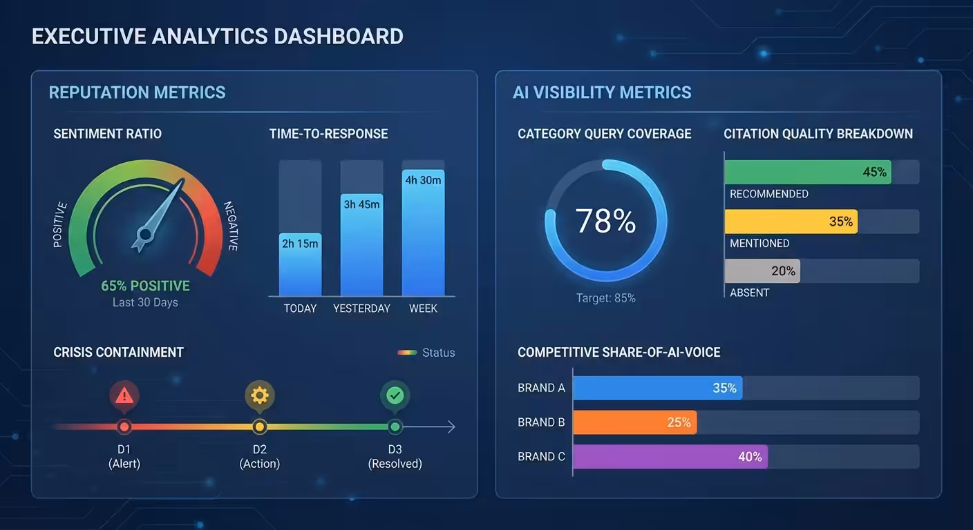 ai visibility metrics dashboard