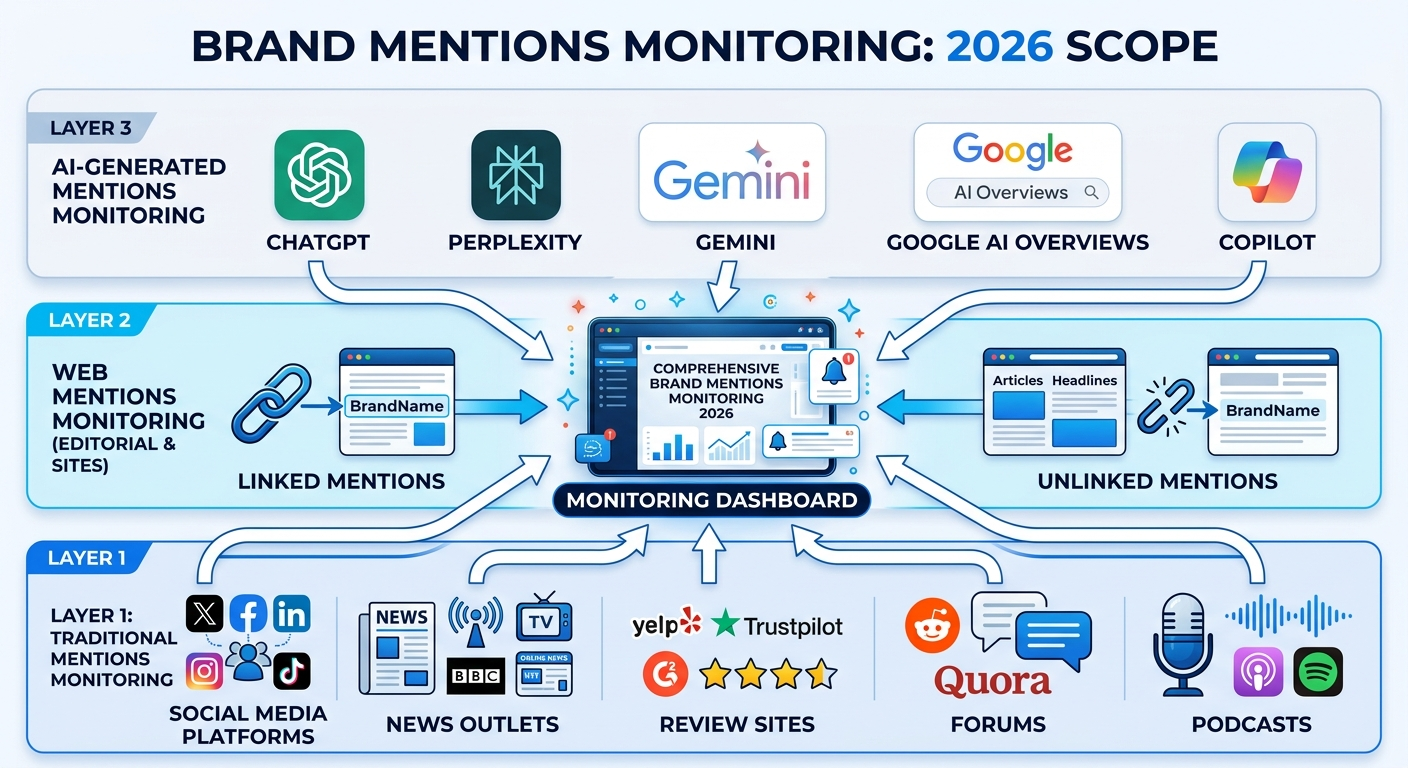 brand mentions monitoring diagram