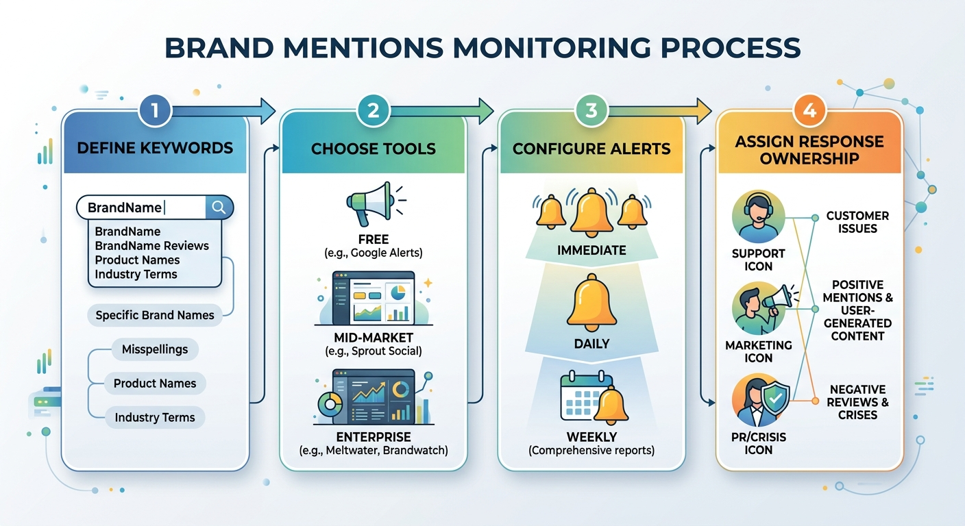 brand mentions monitoring workflow