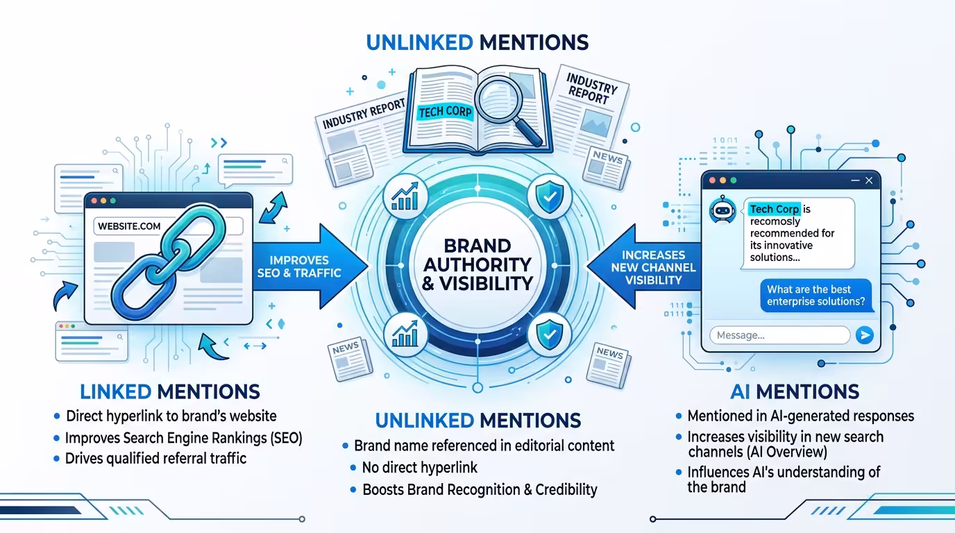 How Do Brand Mentions Work, brand mentions visibility diagram