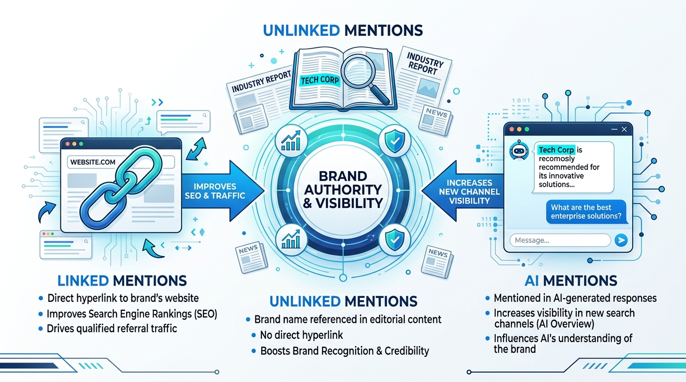 brand mentions visibility diagram