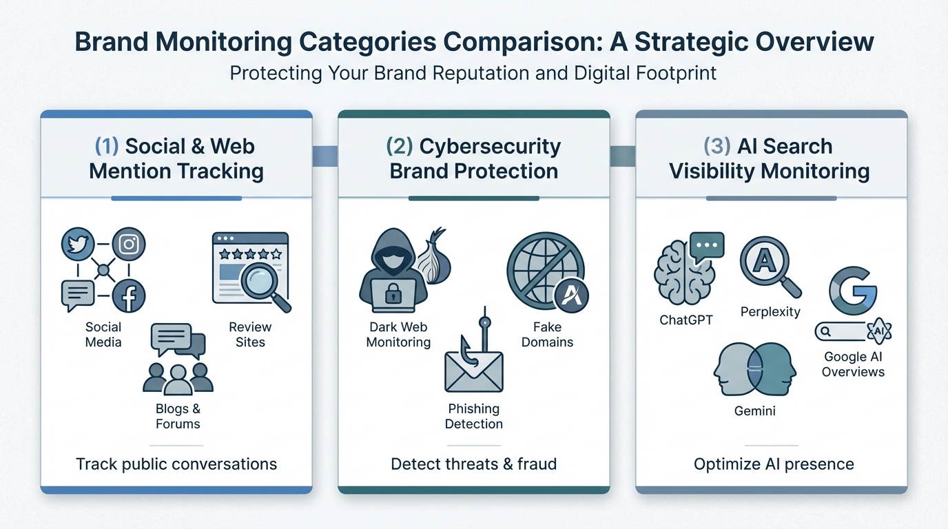 brand monitoring categories diagram