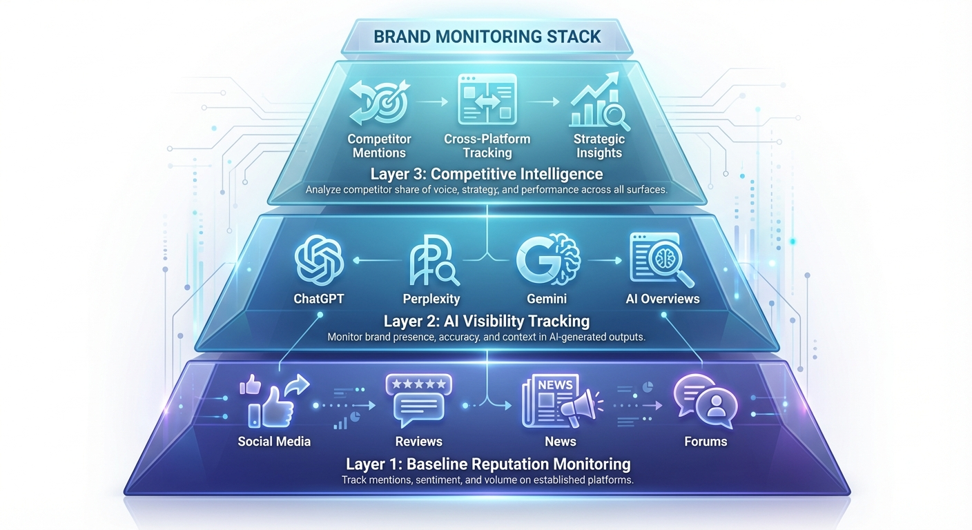 brand monitoring pyramid infographic