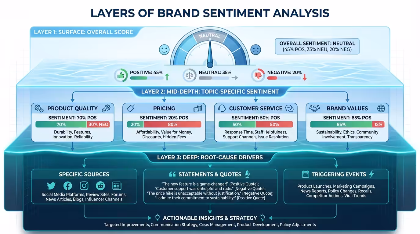 brand sentiment analysis layers