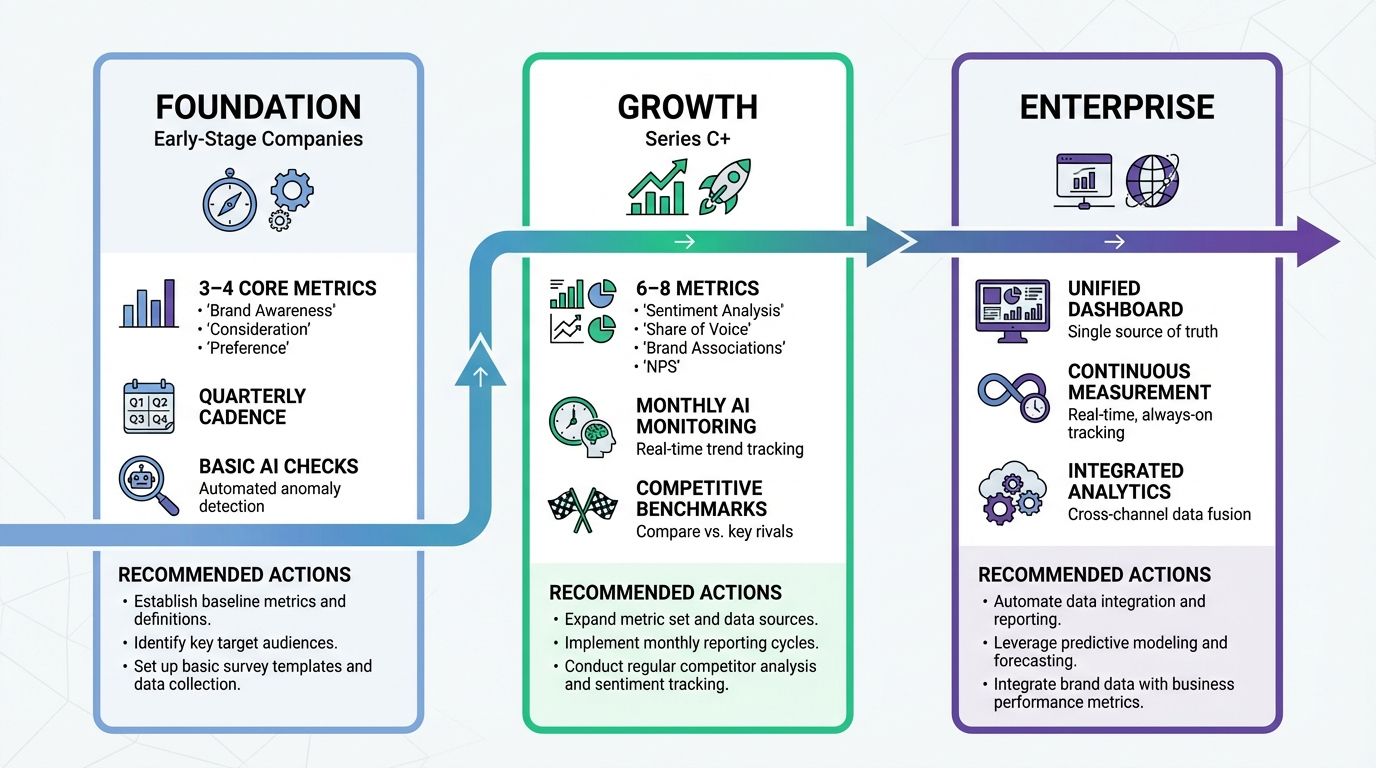 brand tracking maturity model