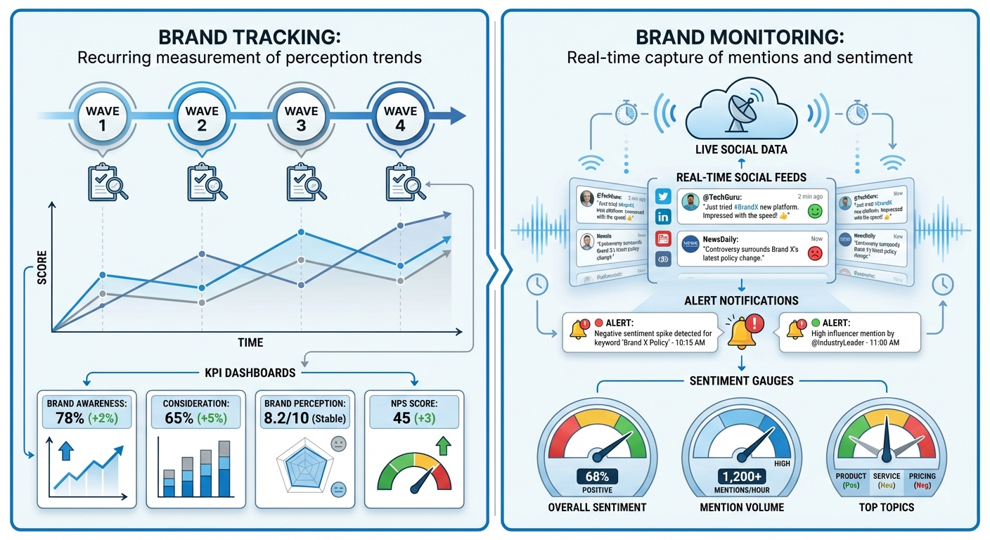 brand tracking monitoring comparison