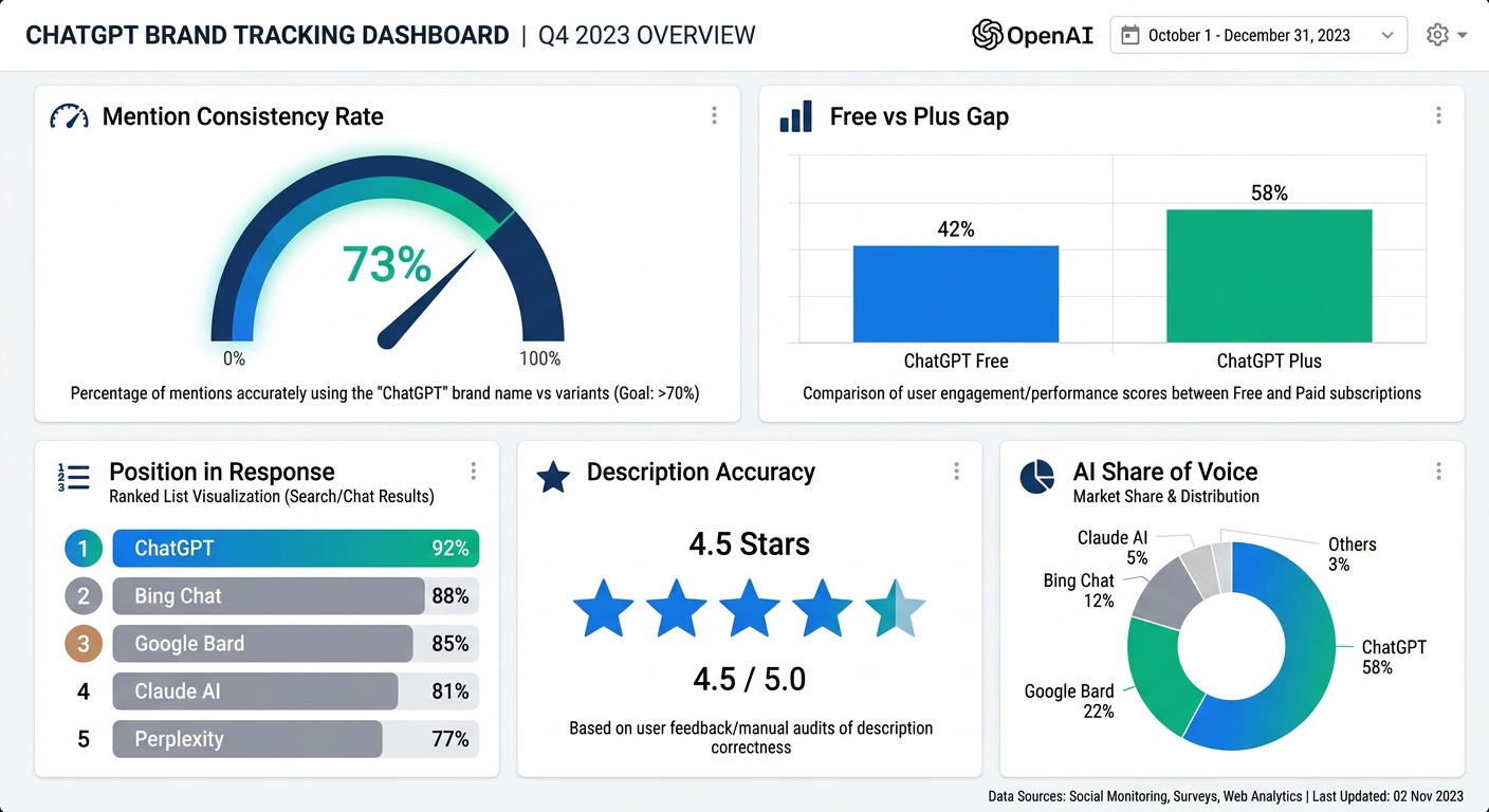chatgpt brand tracking dashboard