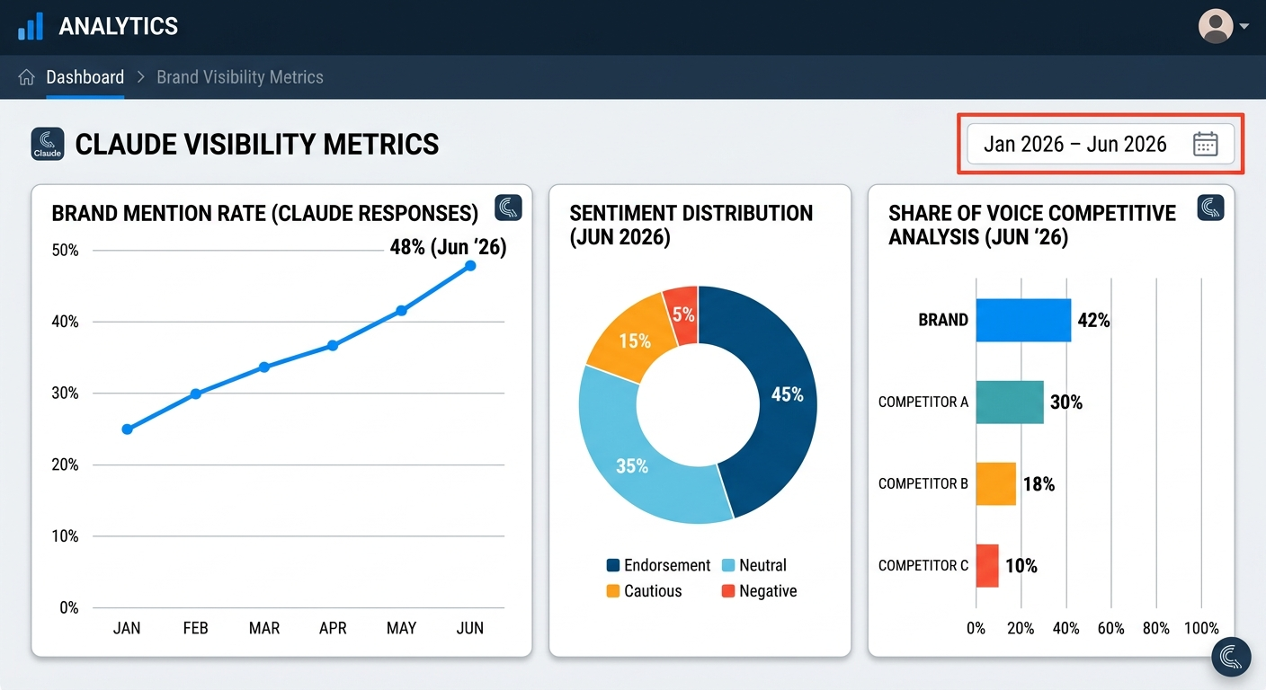 claude visibility metrics dashboard