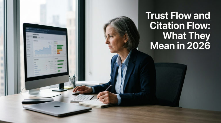 Diagram showing how Trust Flow scores decrease as sites sit further from Majestic's trusted seed domains