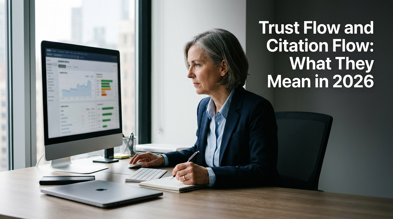 Diagram showing how Trust Flow scores decrease as sites sit further from Majestic's trusted seed domains