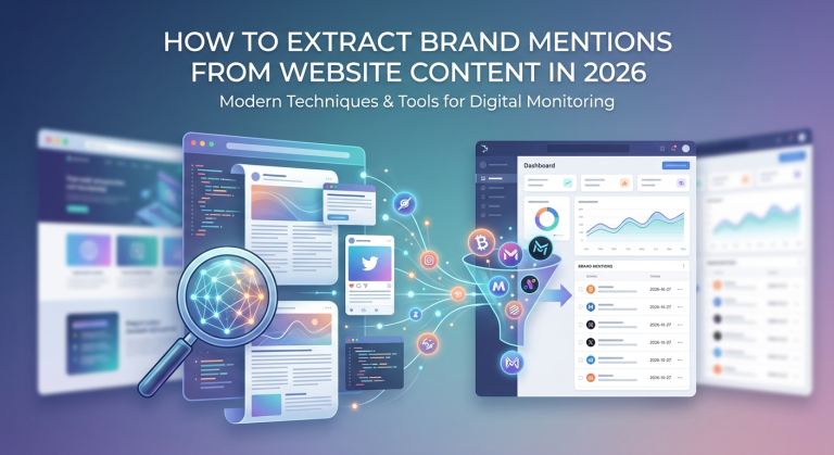 How to extract brand mentions from website content in 2026