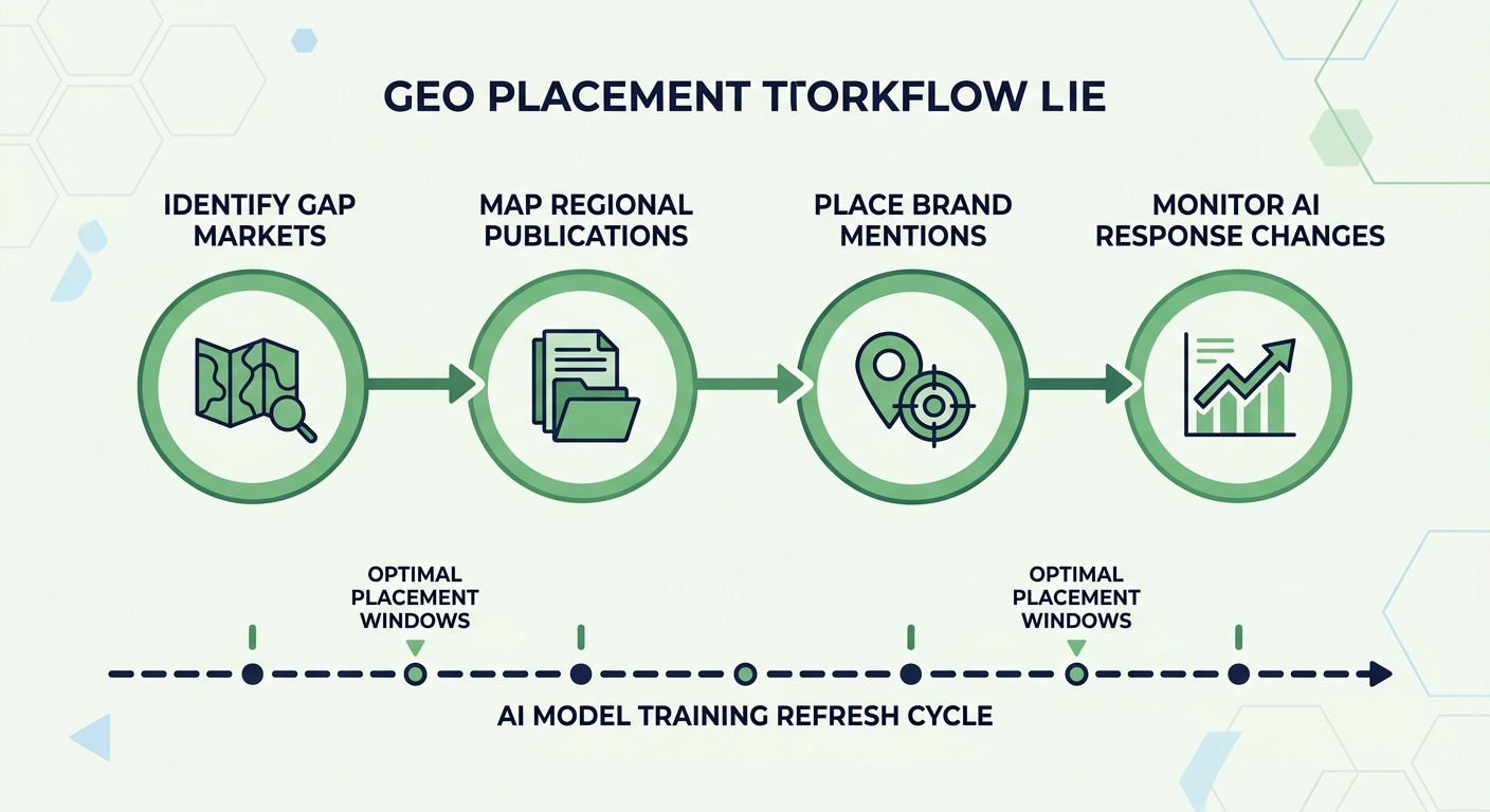 geo placement workflow timeline