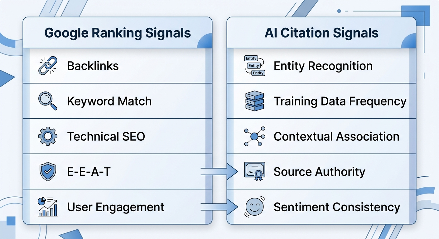 google ai ranking signals