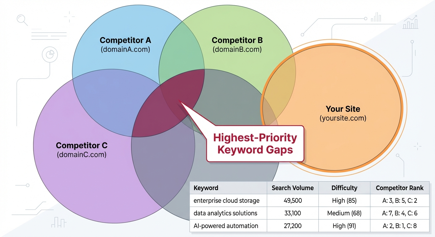 keyword gap venn diagram