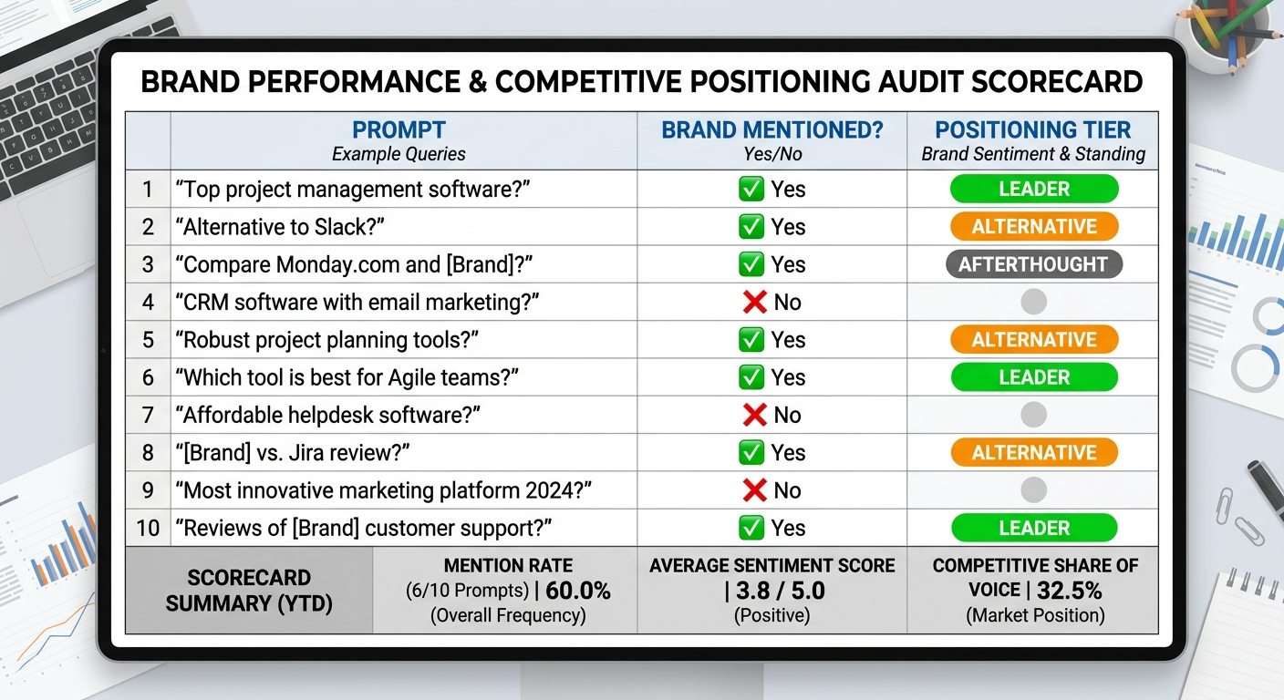 marketing audit scorecard template