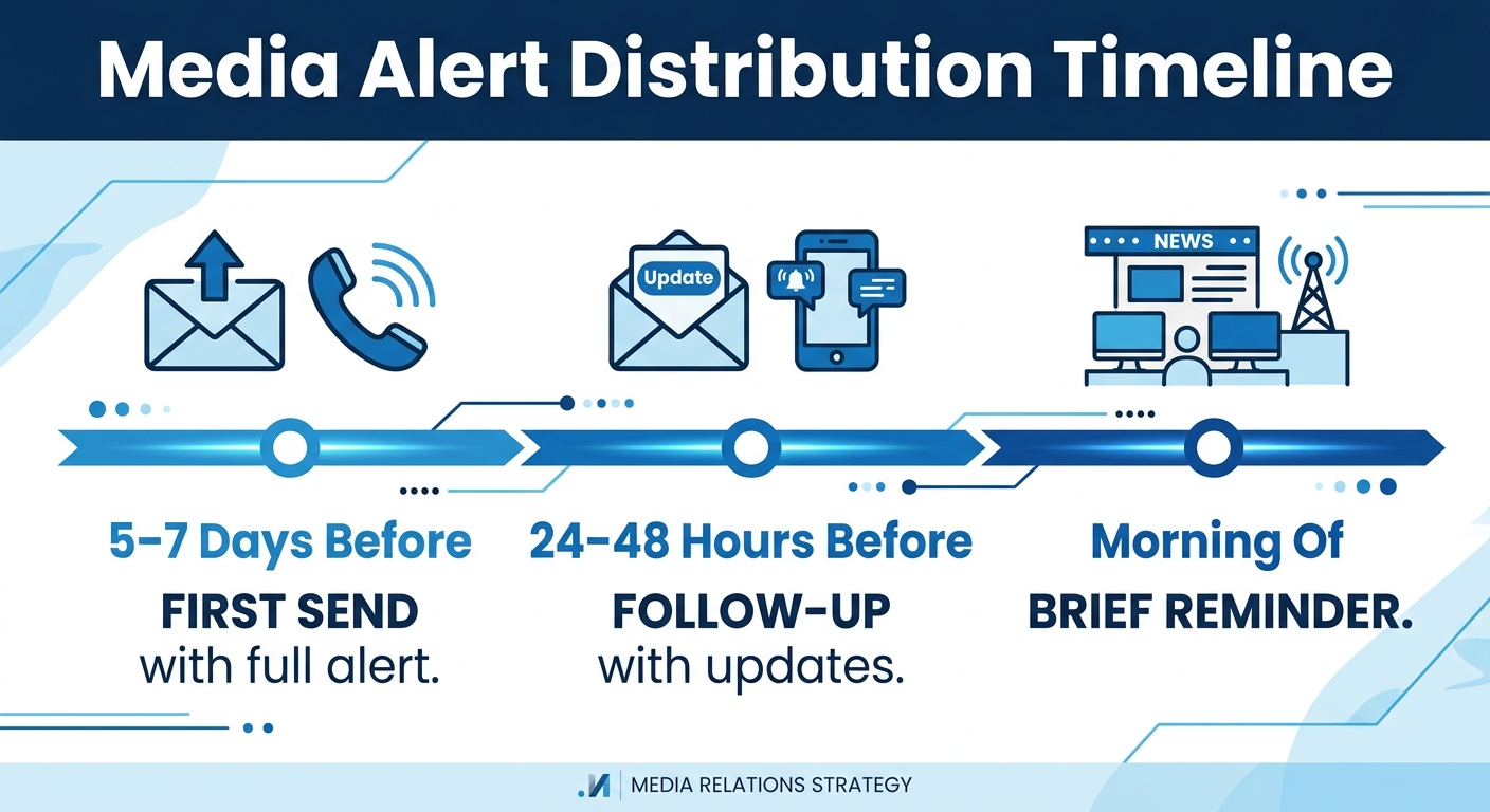 media alert distribution timeline