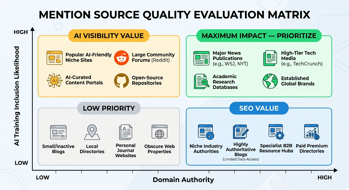 mention source quality matrix