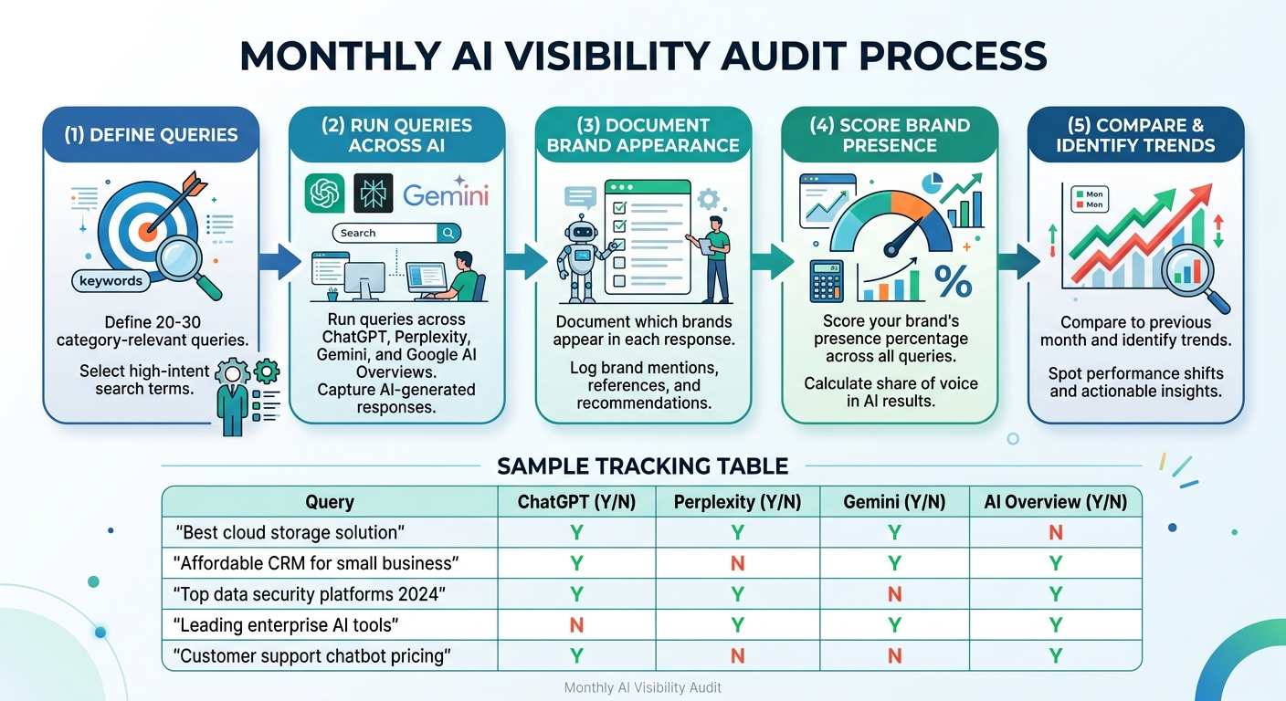 monthly ai visibility audit