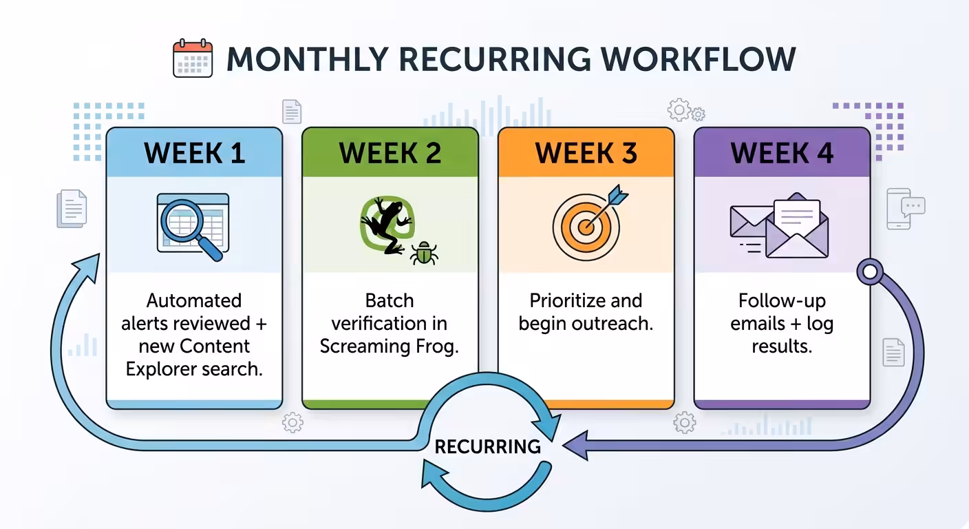 monthly content workflow calendar