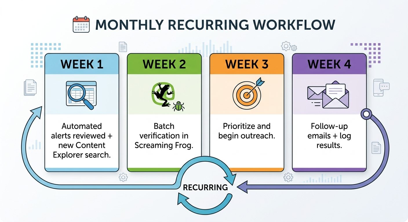 monthly content workflow calendar
