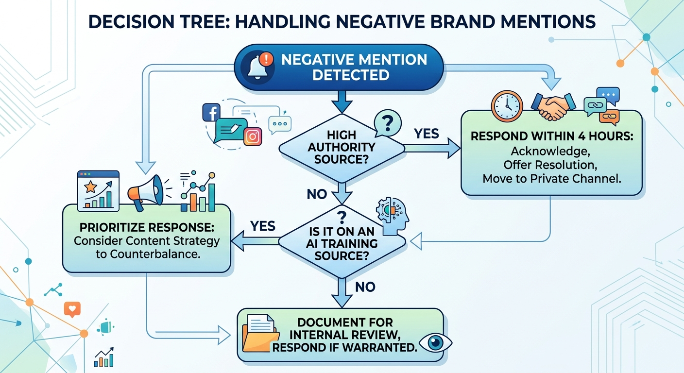 negative brand mention flowchart