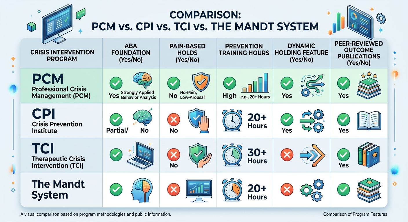 pcm cpi tci mandt comparison