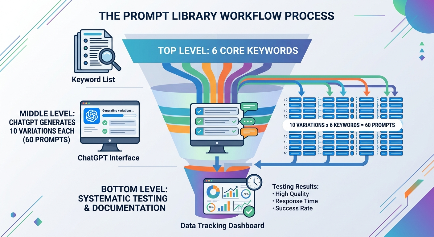 prompt library workflow diagram