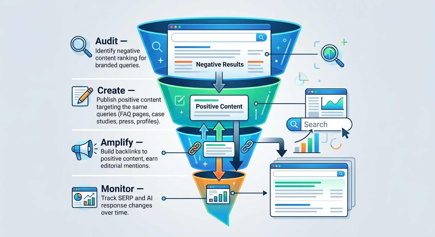 reputation displacement process diagram