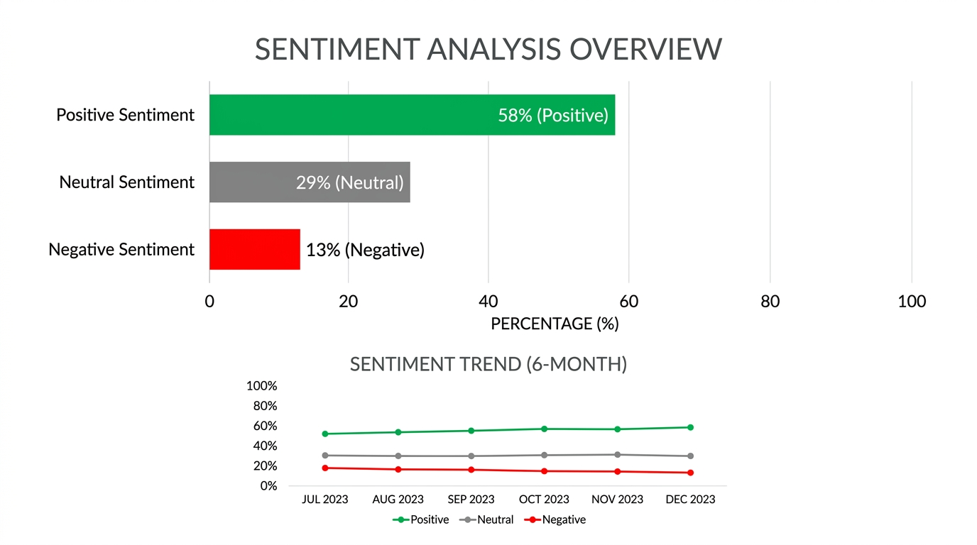 sentiment trend bar chart