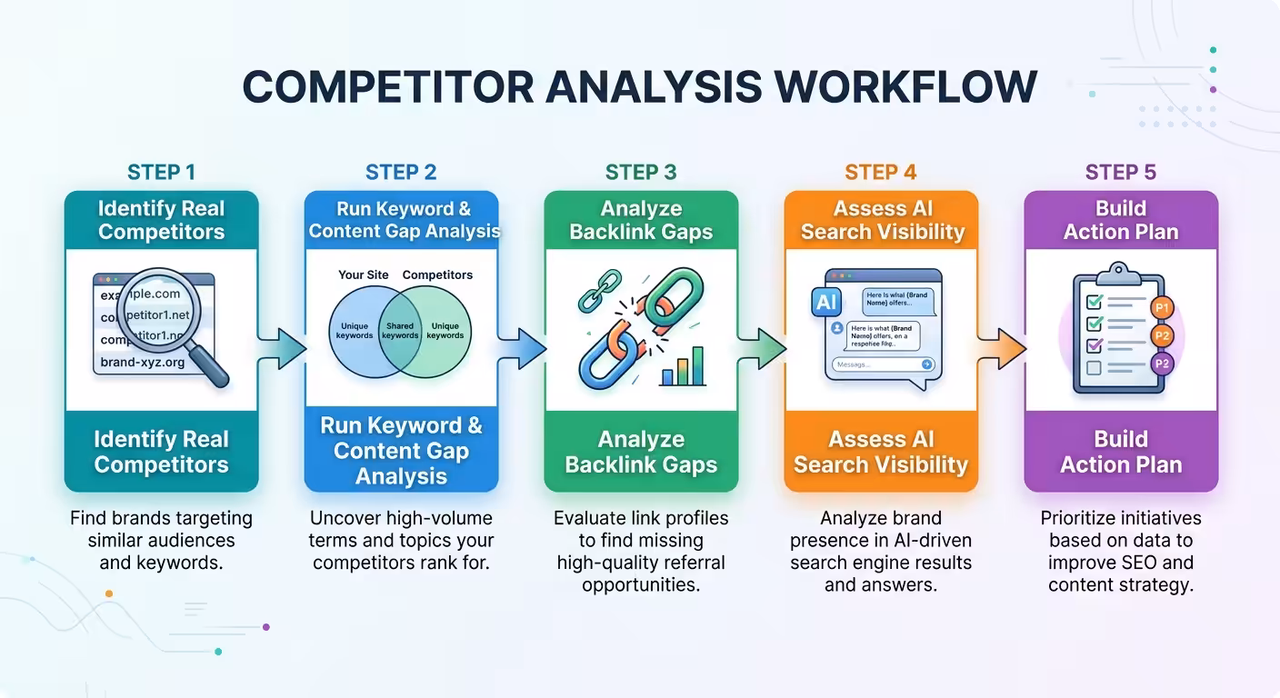 seo competitor analysis workflow