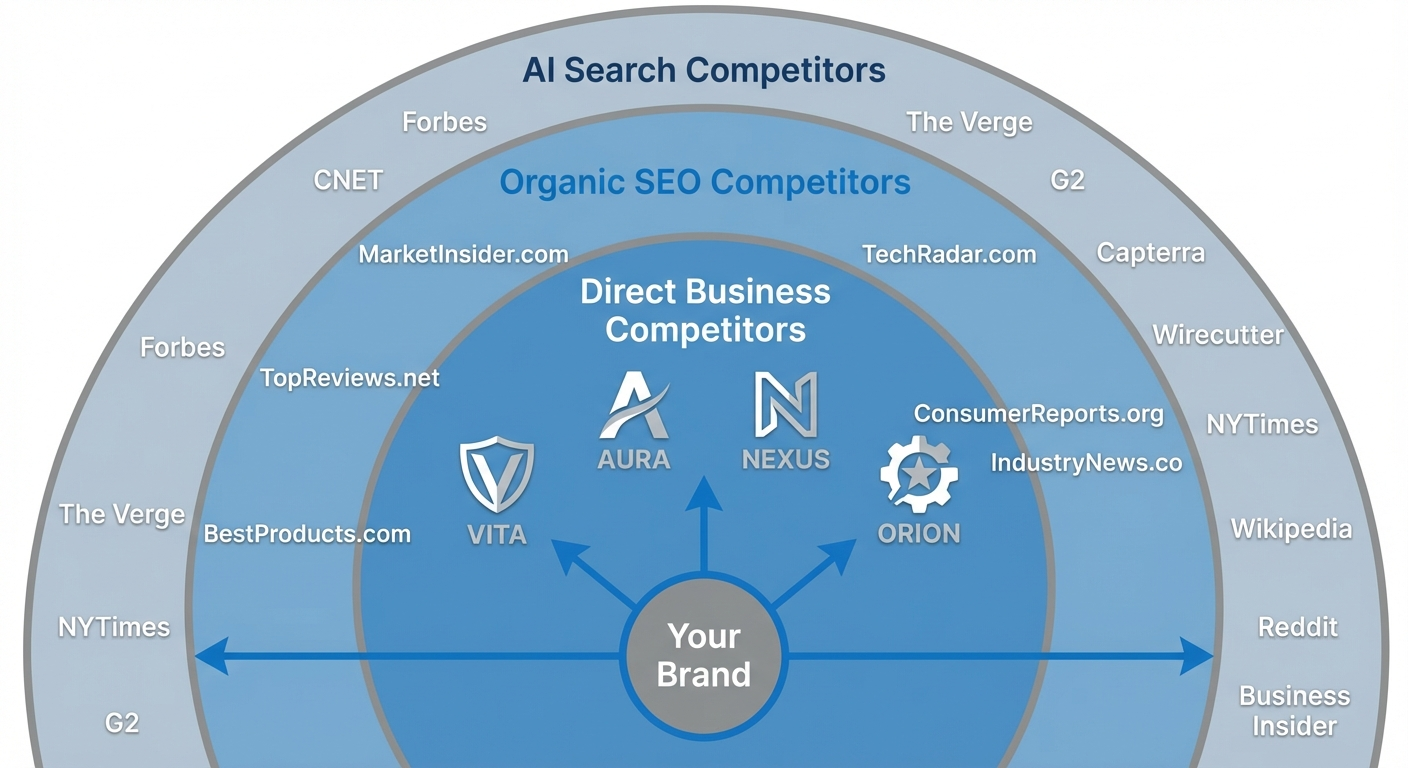 seo competitor circles diagram