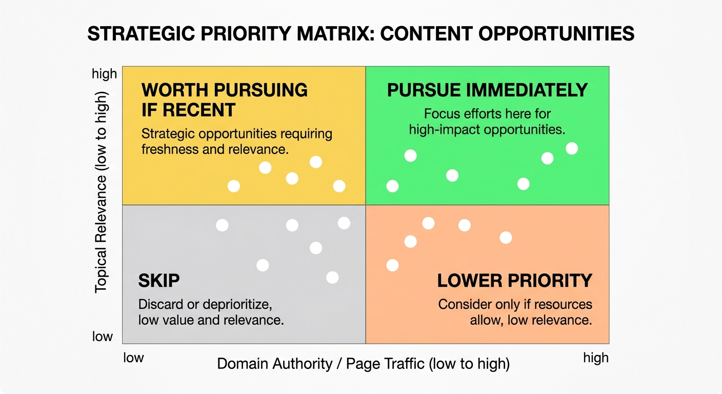 seo priority matrix diagram