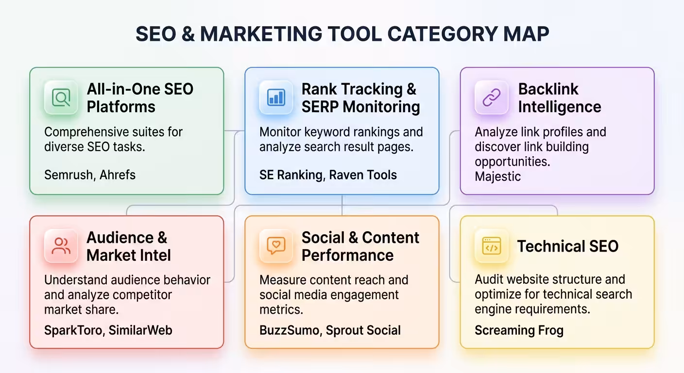 seo tools category map