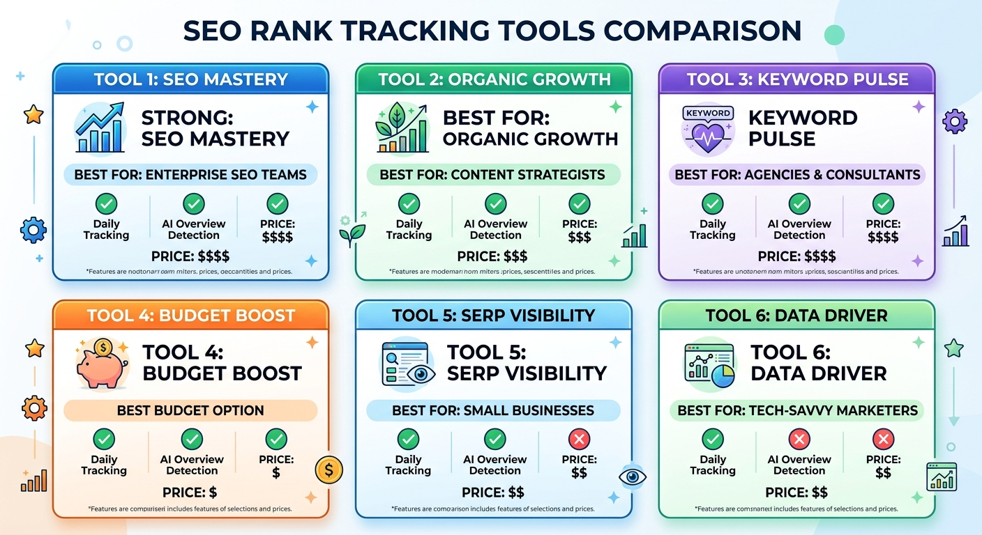 seo tools comparison infographic